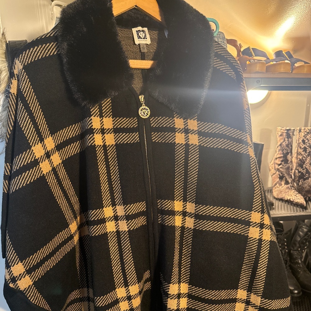 Anne Klein poncho cardigan